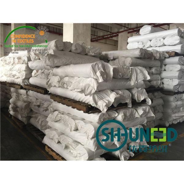 Men And Women ' s Garments Woven Interlining , stretch interfacing Polyester Adhesive