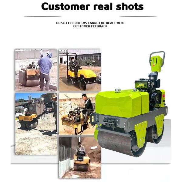 25KN Exciting Force Handheld Double Drum Road Roller Machine for Fast and Accurate Road Compaction