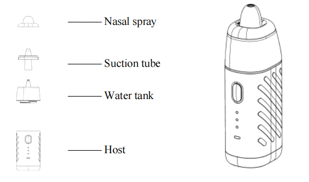Cordless Pulse Electric Nasal Irrigation System Portable 15ml USB Charging Cleaner