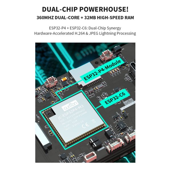 4.3 Inch ESP32 Display Module with 480*800 Resolution and ST7701S Driver Chip for Compact IoT Displays