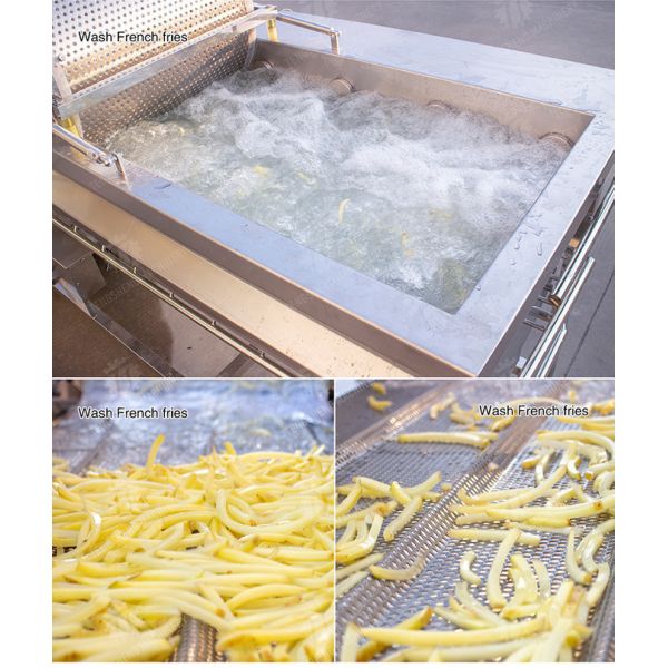 1200KG/H Industrial Vortex Bubble Vegetable Washing Machine Food Washer