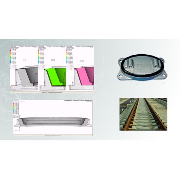 Vibration Isolation Bearings Solid Rubber Pad applied in Metro