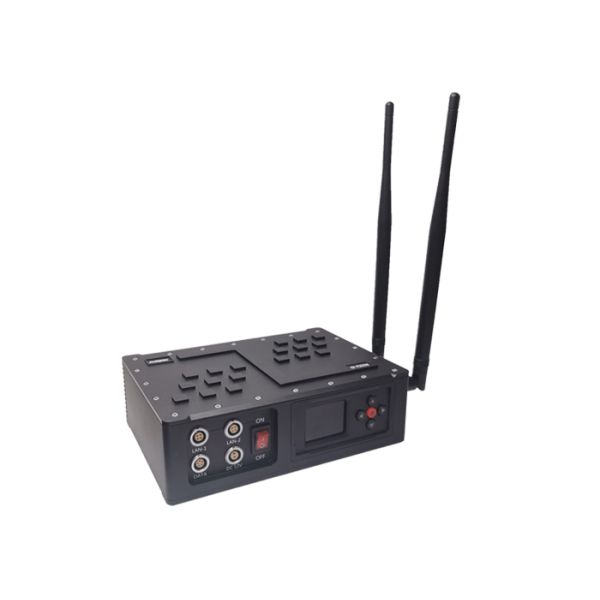 RJ45 IP Transceiver UAV Video Data Link HD COFDM Video Transmitter AES Encryption