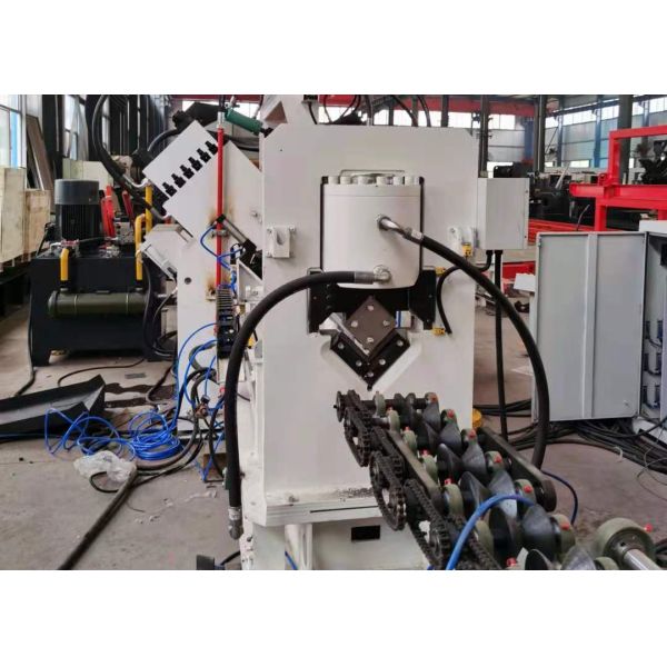 2 Punches Per Side Durable CNC Angle Line Machine 630Kn Punching And Marking Force