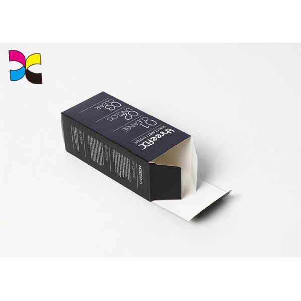C1S Glossy Custom Packaging Boxes Art Paper Black Surface With Custom Logo