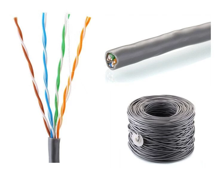 4 Pair Category 5e UTP Cable , Cat5e Network Ethernet Cable Stable Performance