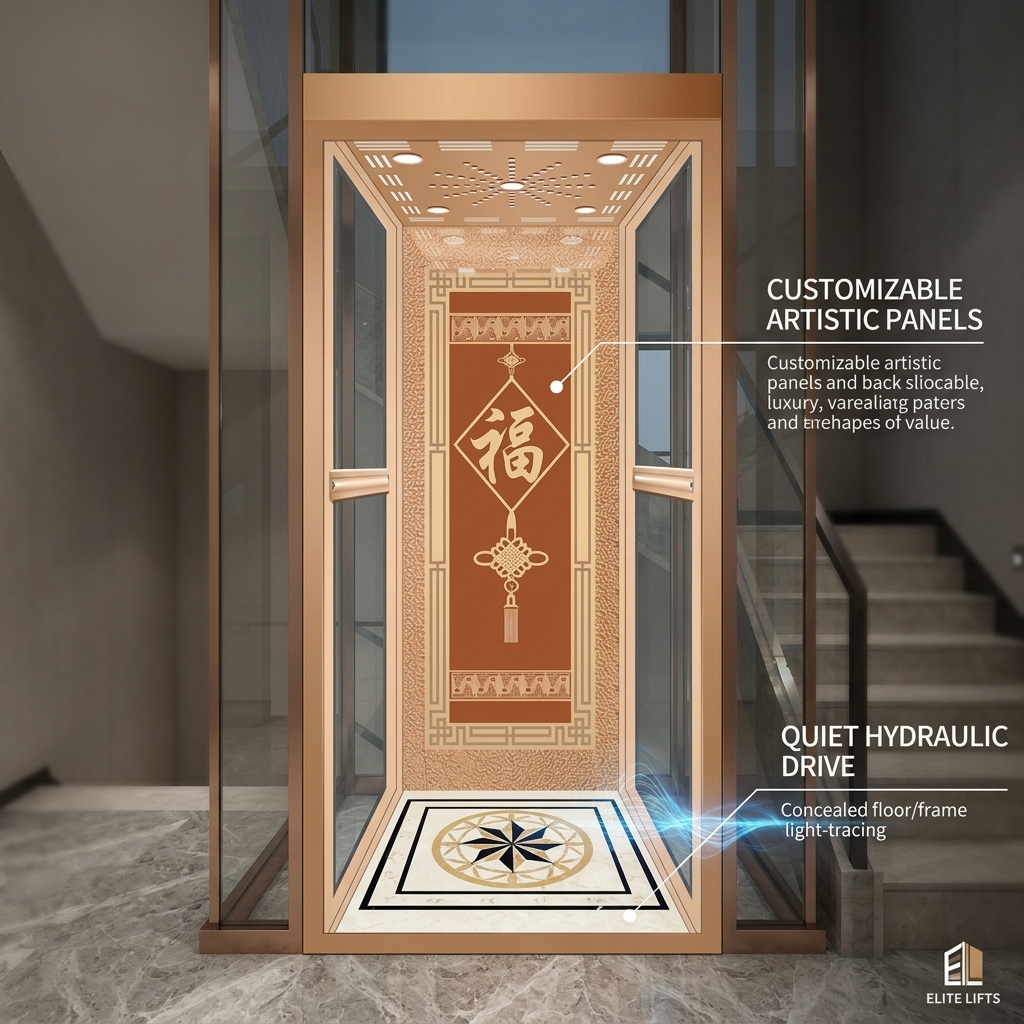 No Machine Room Personal Elevator Home Elevators And Lifts For Indoor Space