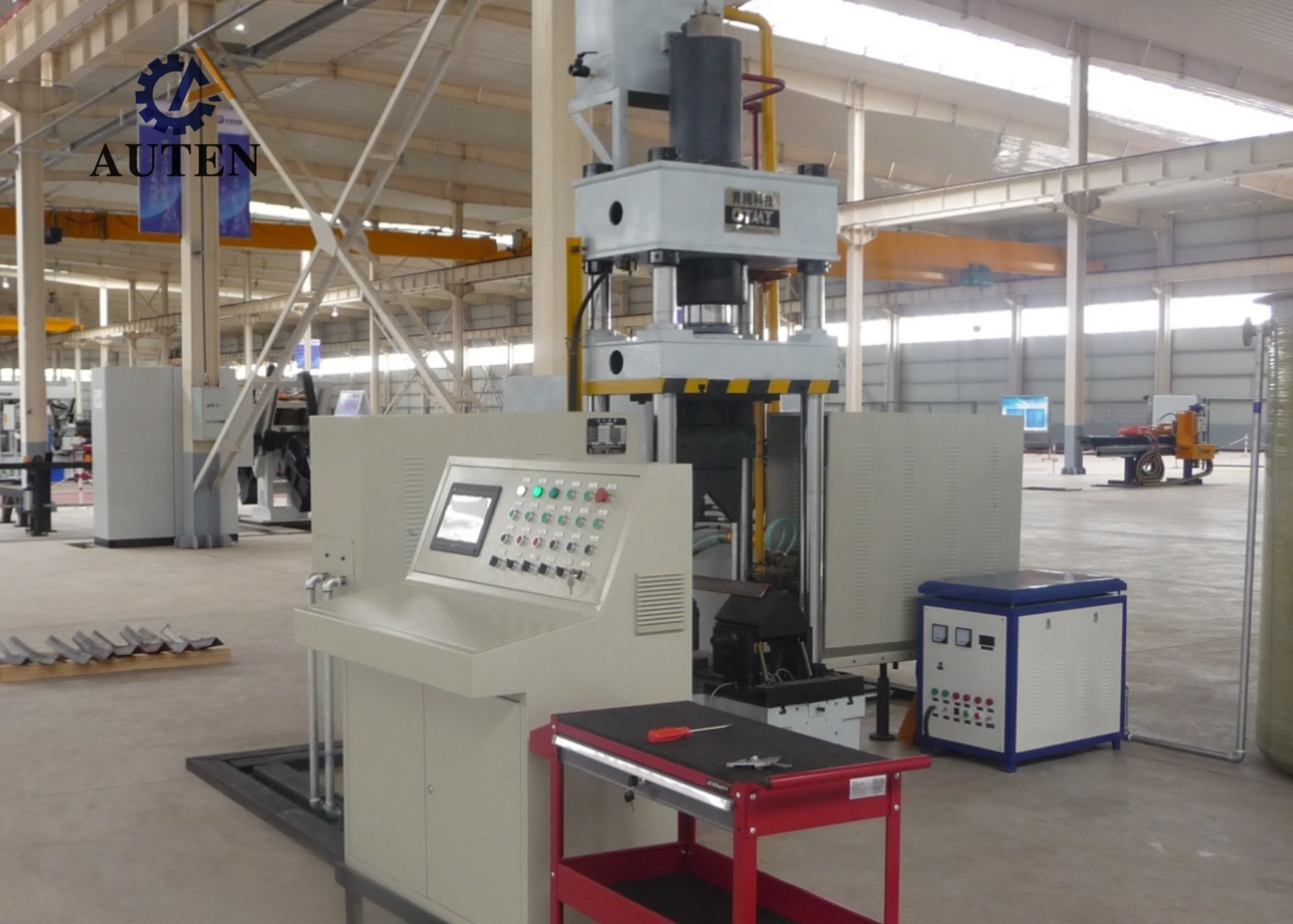 2-16mm Bending Plate Thickness CNC Angle Steel Flame Bending Machine 15KW Motor Power