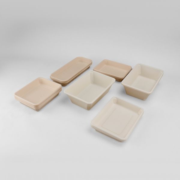 Eco-Friendly Customized Size Cornstarch Disposable Plate Tableware for Lunch Sushi