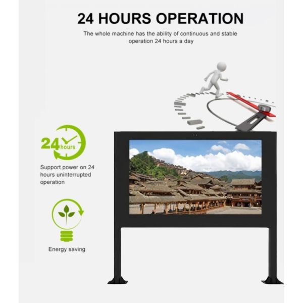 98 inch ultra large screen high-definition high brightness LCD electronic newspaper reading column outdoor lcd display