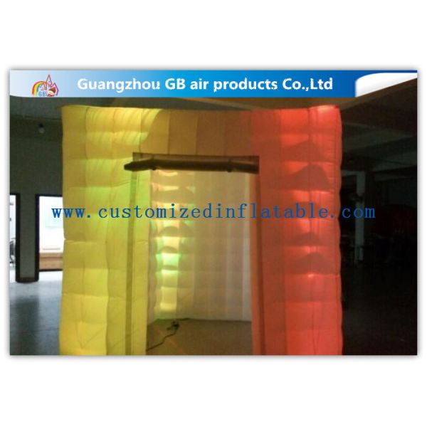 Cool Portable Cube Led Photo Booth Inflatable Decorative Lighting UV Resistant