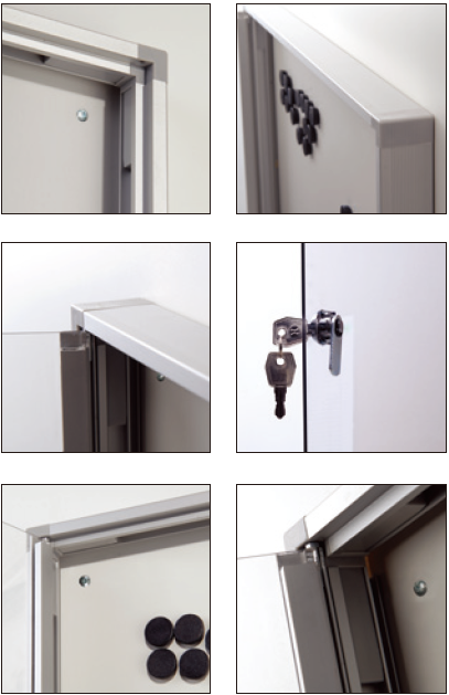 Silver Landscape 8.5mm ODM Lockable Sign Frames