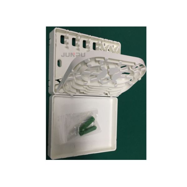 White SC FTTH Fiber Optic Termination Box 4 Core Applied For Indoor Use