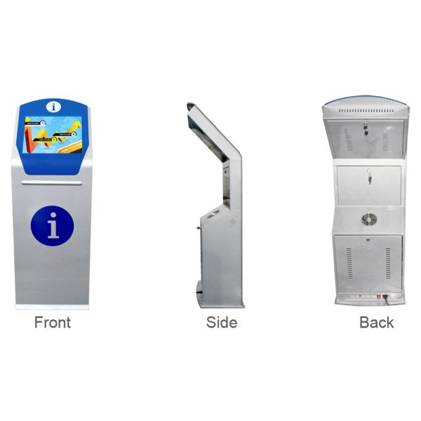 All In One PC Interactive Touch Screen Kiosk Elegant Design For Bus Station