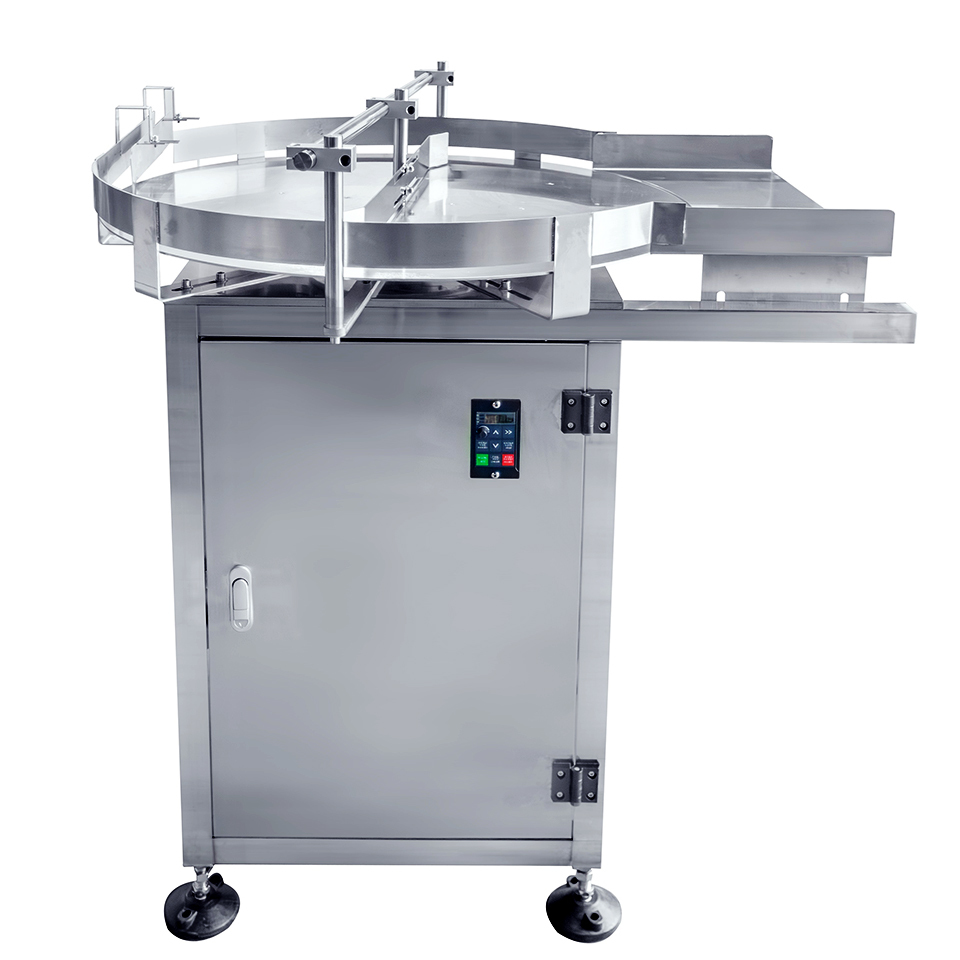 Automatic Bottle Sorting Machine Metal Turntable Lubricating Oil Reagent Bottle Accumulation Turntable for Packaging Line