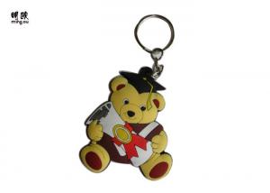 Quality Cute Bear Soft PVC Key Rings Gift Keychains Comic Carton Style for sale