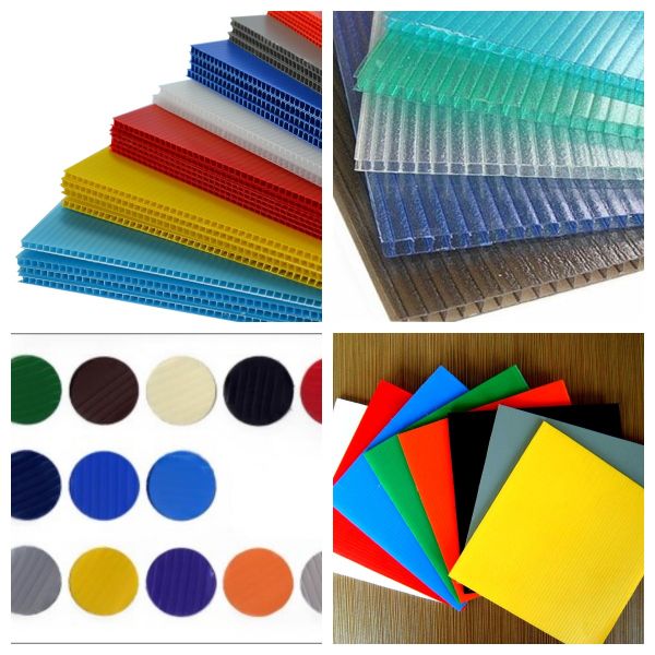 Shockproof Corflute PP Hollow Sheet 8mm Twin Wall Polypropylene Sheets