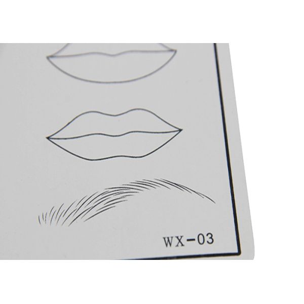 Microblading Eyes / Eyebrows / Lips Mixed 3D Tattoo Practice Skin Training Supply