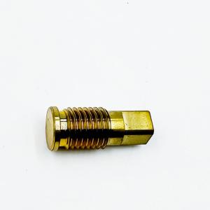 Quality Brass CNC Turning Parts , Round Lathe Thread Cutting Tool Compound Copper Machining for sale