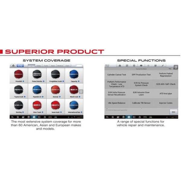 Autel Maxisys 908 CV Diagnostic Scanner Full System ECU Coding MS908 CV for Heavy Duty Functions of codes, live data etc