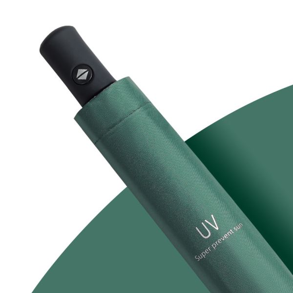 Customized Logo Printed Fully-automatic 3 Foldable Minimalist Umbrella for Advertising