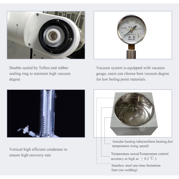 Electric 40W 3000ml Industrial Rotovap Machine