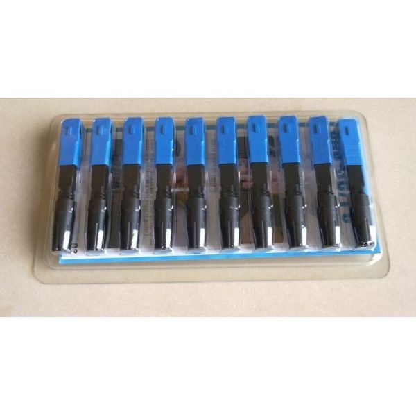 Fiber Optic Fast Connector SC APC UPC Quick Connector For FTTH Drop Cable Field Termination