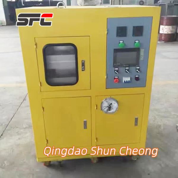 Rubber vulcanizing machine heating system