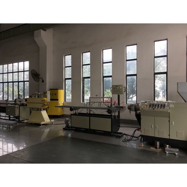 AC Motor Plastic Profile Extrusion Machine , PVC Cable Channel Extrusion Making Machine