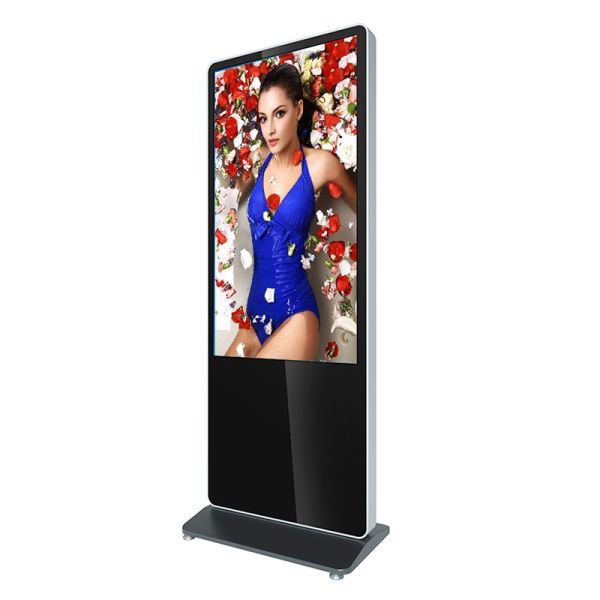 Window Advertising Player 49inch /55inch Floor Stand Double Side Ultra-Thin Digital Signage