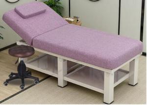 Quality Wooden Massage Portable Beauty Couch , 60cm High Synthetic Leather Beauty Bed for sale