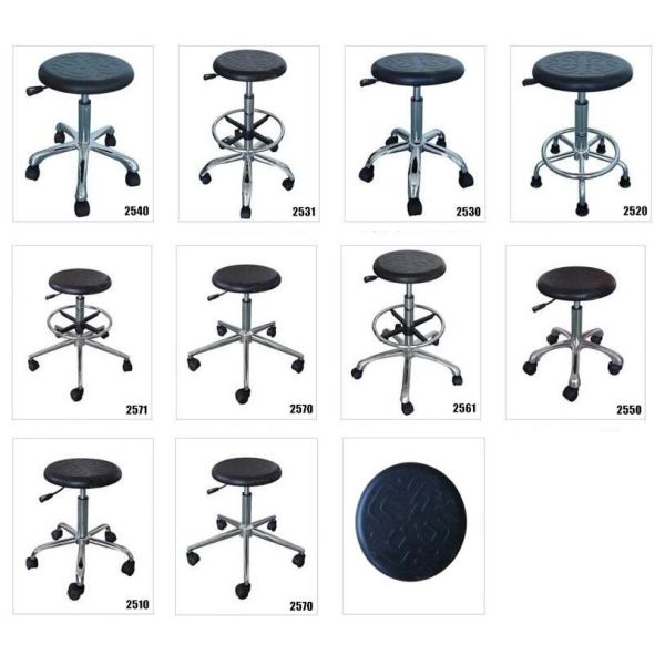 Industrial Ergonomic Diameter 340mm Clean Room Stools