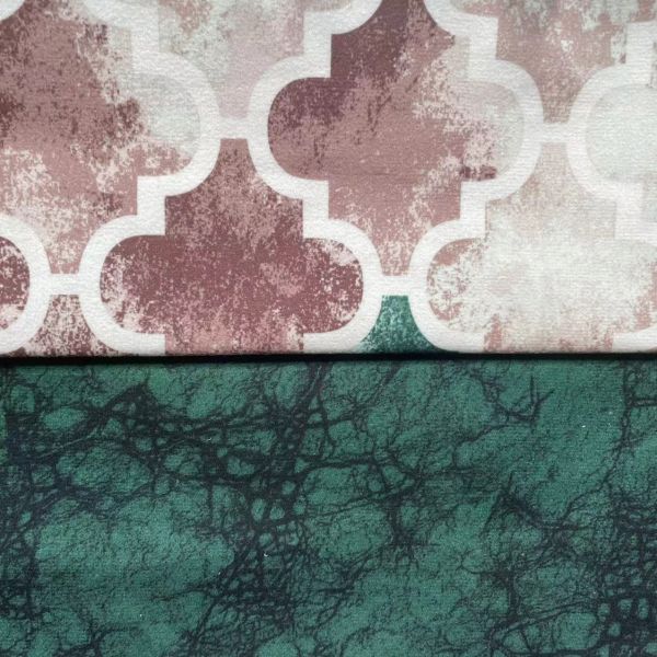 Upholstery Digital Print Fabric Wrinkle Resistant With Knitted Technics