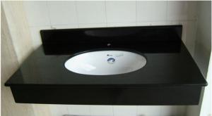 China Pure black bathroom vanity, single sink vanity, cheap bathroom vanity,vanity units on sale