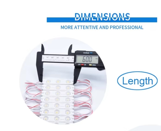 12v 3 Leds LED String Module Outdoor Ip65 2835 LED Sign Module Encapsulation Series