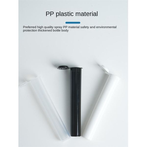 Multifunctional Custom Color Waterproof Plastic Pre Roll Tube With Squeeze Pop Top Caps No Reviews Yet
