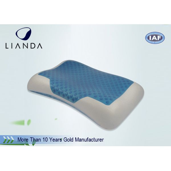 High Density Viscoelastic Cooling Gel Pillow Summer Ice Aqua , Memory Foam Pillow
