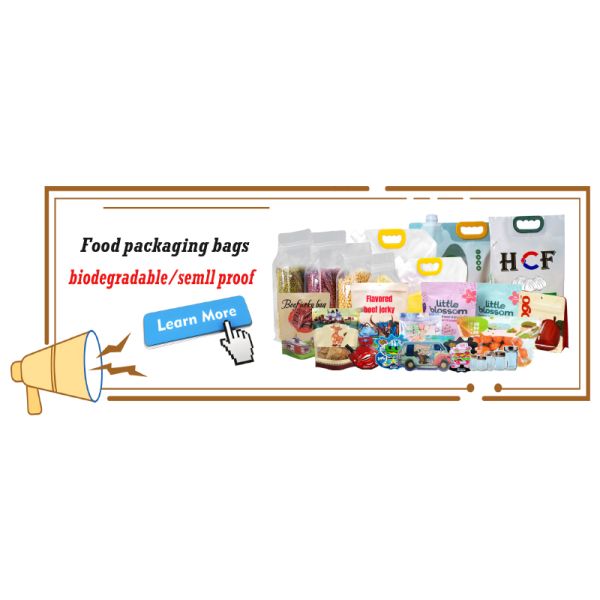 Customized Thickness Food Packaging Mylar Bag Ziplock Pouch Single Color Printing Plastic Packaging Bag Stand Up Pouch