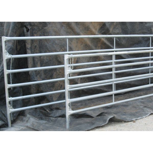 Hot Dipped Galvanized Corral Panel, Chain Latch, 12 Ft Corral fencing