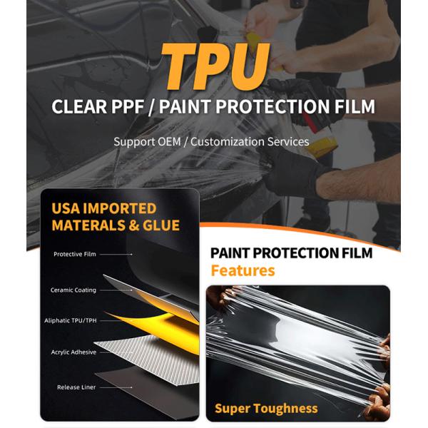Thermoplastic Polyurethane TPU PPF Self Healing Car Wrap Nano Coated