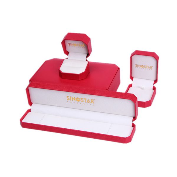 High Glossy Plastic Jewelry Box Case Custom Logo Environmentally Friendly For Gift Packaging