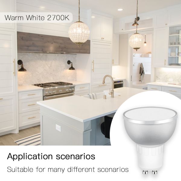 Alexa & Google Assistant Wifi Smart Light Bulb Gu10 RGB Multicolor
