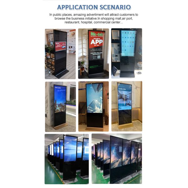 50inch Indoor Android Floor Standing Touch Screen Kiosk LCD Digital Signage