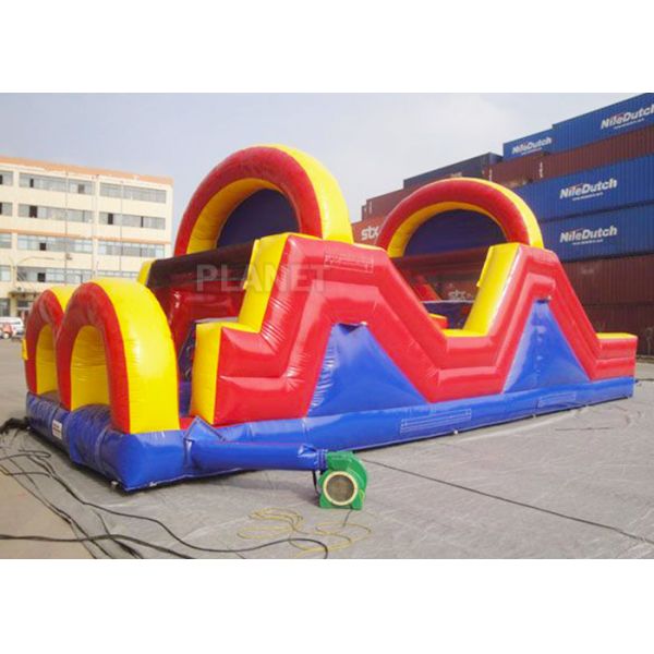 Indoor / Outside Inflatable Obstacle Course Training Course Equipment