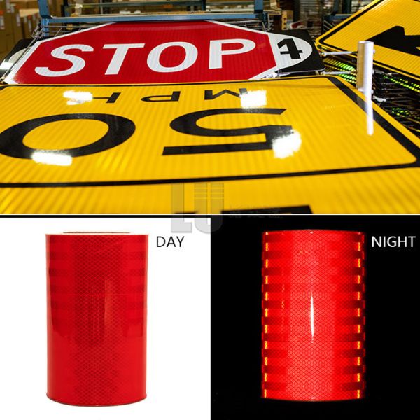 Type IV Plastic Adhesive Sheet High Intensity Prismatic Reflective Sheeting ODM