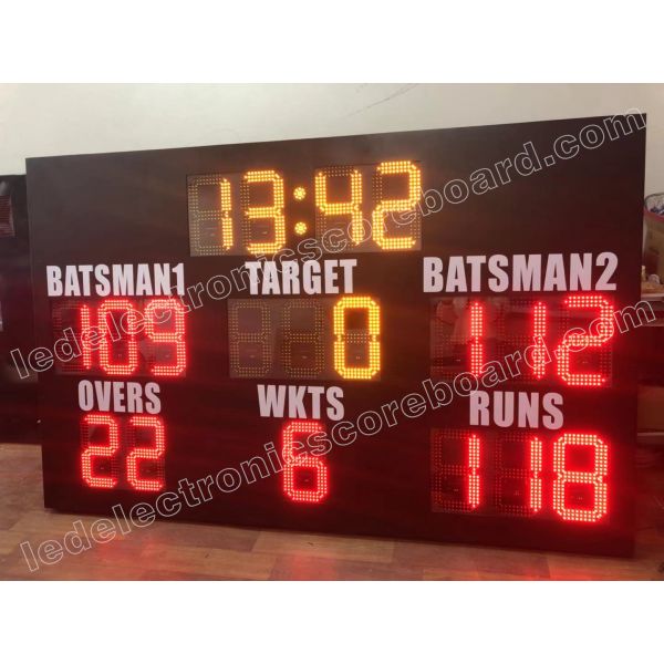 Customized Controller 12inch LED Cricket Scoreboard With Waterproof Cabinet