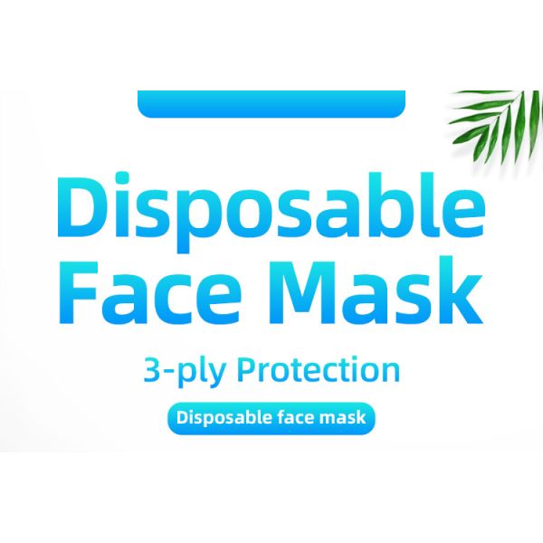 High Protective 3 layer non-woven fabrics ear loop disposable protective face mask