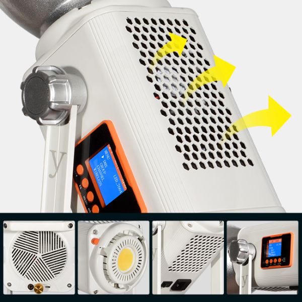 High-power spotlight fill light 300w brightness 100% can be matched with soft light ball soft light cover suitable for portrait photography fill light