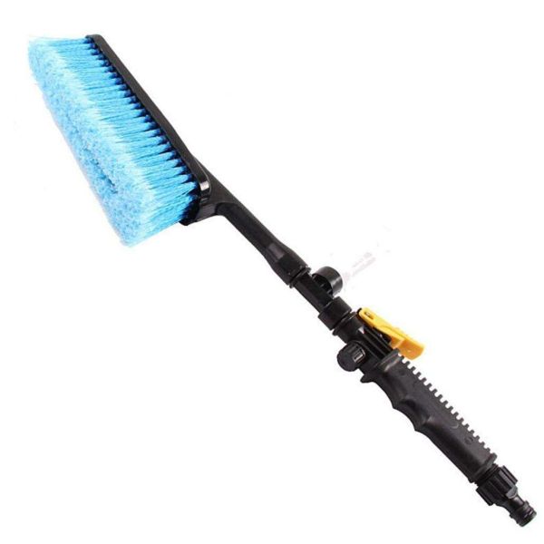 Foam Water Brush Multifunctional Soft Bristle Car Detailing Brush With Foam Bottle