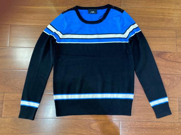 Stockpapa 2 Colors Casual Ladies Striped Sweater For Winter